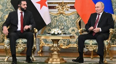 Əhməd Əş Şaraa ilə Putin arasında Kremldə görüş keçirilir - VİDEO