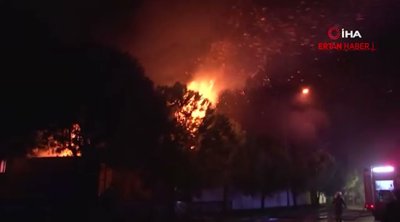 Bursada fabrik yanır - VİDEO
