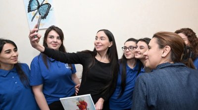 Leyla Əliyeva Gəncə səfərindən paylaşım etdi &ndash; VİDEO