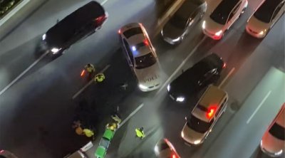 &ldquo;Crescent Mall&rdquo;un qarşısında ağır qəza - Ölən var - Video