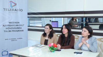 &ldquo;Nitqin gözəlliyi, orfoqrafiya qaydaları və ifadə-üslub xətaları&rdquo; mövzusunda təlim KEÇİRİLDİ - FOTO