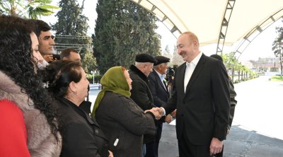 Prezident İlham Əliyev Xocavənd şəhər və Xocavənd kənd sakinləri ilə görüşüb - FOTO