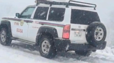 Zəfər yolunu buz bağladı, köməksiz qalan vətəndaşlar xilas edildi - FOTO