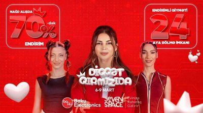 Bu qırmızı dayanmaq üçün deyil, cəmi dördgünlük fürsəti tutmaq üçündür: "Baku Electronics"də "Diqqət Qırmızıdadır"!