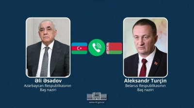 Əli Əsədov belaruslu həmkarı ilə İranın Naxçıvana PUA hücumunu MÜZAKİRƏ ETDİ