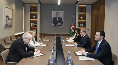 Ceyhun Bayramov BMT-nin Cenevrədəki Ofisinin baş direktoru ilə görüşdü &ndash; FOTO