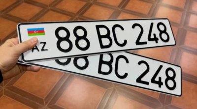 Azərbaycanda yeni nömrə nişanlarının verilməsinə başlanılıb &ndash; VİDEO