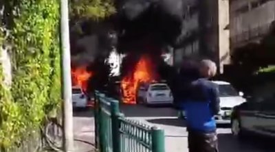 İsrail şəhərləri alovlar içində - VİDEO