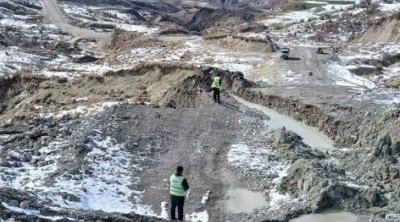 Leysan Dəmirçi–Lahıc yolunda sürüşməyə səbəb oldu - YOL BAĞLANDI