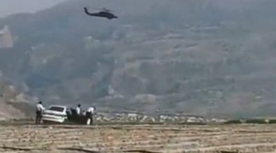 ABŞ helikopterinə tapança ilə atəş açdılar - VİDEO