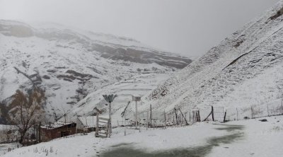 Şimal bölgəsində dağlıq ərazilərə qar yağıb - FOTO