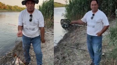 Əlikram Bayramov qadağa dövründə balıq tutdu - VİDEO