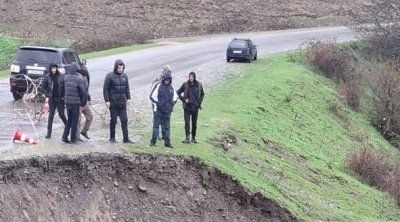 Qusar rayonunda selin fəsadları aradan qaldırılır - FOTO