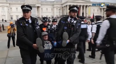 Londonda Fələstinə dəstək aksiyasında 500-dən çox şəxs TUTULDU - VİDEO