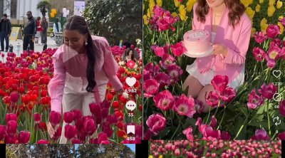 Bulvarda gülləri əzənlər tanınmış blogerlər imiş - ADLAR - FOTO