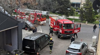 &ldquo;Mübarək&rdquo; şadlıq evində yanğın &ndash; FOTO