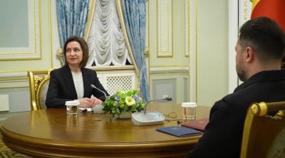 Zelenski Sandu ilə görüşdü - VİDEO