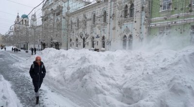 Moskvaya güclü qar yağıb &ndash; FOTO/VİDEO