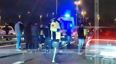 Bakıda dəhşətli qəza: Xanım sürücü piyadanı vuraraq öldürdü &ndash; VİDEO