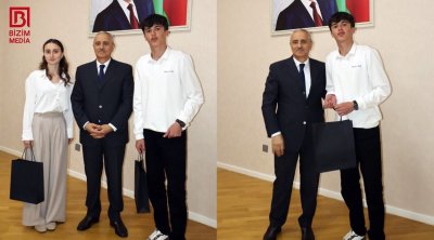Qusarda yüksək nəticə göstərən şagirdlər mükafatlandırılıb - FOTO