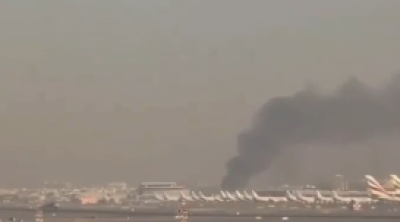 Dubay hava limanına raket və dronlarla HÜCUM EDİLDİ - VİDEO
