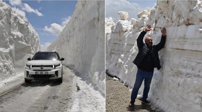 Türkiyədə qarın hündürlüyü yeddi metrə çatdı &ndash; Yol bağlandı &ndash; FOTO