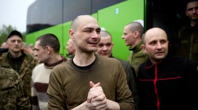 Dörd illik əsirlikdən qurtulan Ukrayna hərbçilərinin FOTOLARI