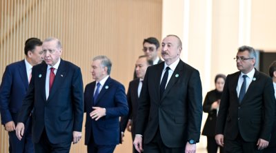Liderlər Türk Sivilizasiyası Mərkəzinin onlayn təməlqoyma mərasimində - FOTO