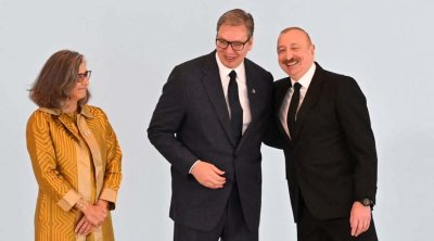 İlham Əliyevin Vuçiçlə səmimi FOTOLARI