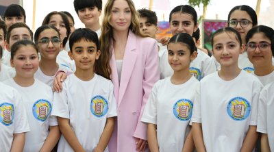 Alena Əliyeva olimpiadanın final mərhələsini izlədi - Fotolar