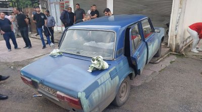 Lənkəranda sürücü sükan arxasında VƏFAT ETDİ - FOTO