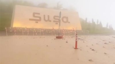 Şuşa və Xankəndiyə də sel gəldi- Video