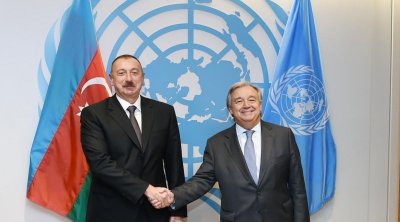 BMT Baş katibindən Azərbaycan Prezidentinə TƏBRİK MƏKTUBU