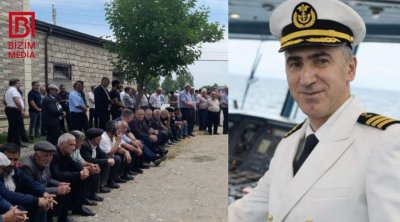 Azovda həyatını itirən kapitanla vida mərasimi &ndash; FOTO - VİDEO