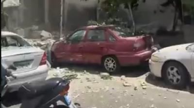 İsrail Beyrutun Dahiya rayonuna zərbələr endirdi: Dağıntılar var - VİDEO