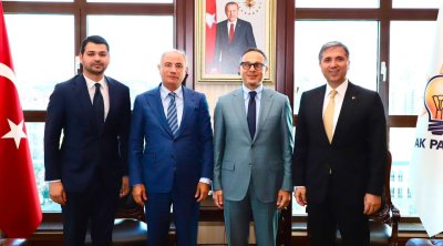 TÜRKPA Baş katibi AK Parti sədrinin birinci müavini ilə görüşdü