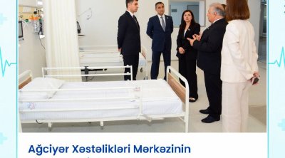 Yenidən qurulan Ağciyər Xəstəlikləri Xəstəxanasının açılışı oldu - FOTO