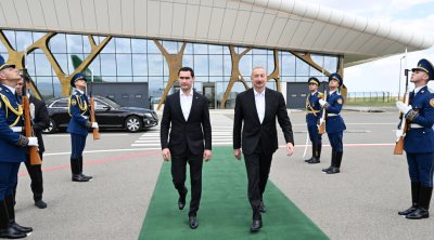 Sərdar Berdiməhəmmədovun Azərbaycana dövlət səfəri başa çatdı – FOTO