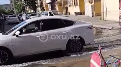 Qaraçuxurda su borusu təmirdən bir gün sonra PARTLADI - VİDEO