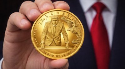 Trampın təsviri olan 1 dollarlıq qızıl sikkə buraxılır – FOTO