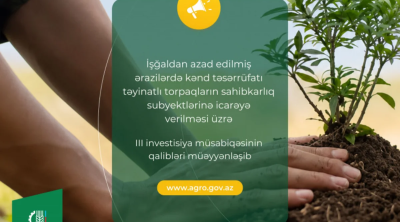 Azad olunmuş ərazilərdə torpaq alan qaliblər müəyyənləşdi &ndash; SMS göndərildi