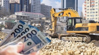 Daha bir ərazidə böyük söküntü - mülkiyyət sahiblərinə kompensasiya ödənilir