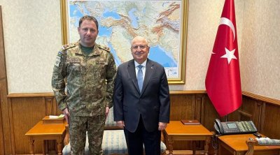 General-mayor Elgün Əliyev Ankarada Yaşar Gülərlə görüşdü - FOTO