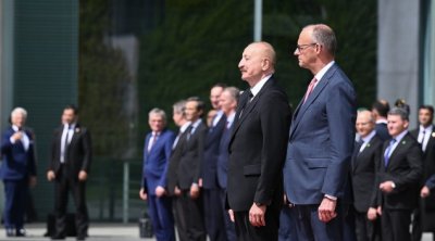İlham Əliyev və Fridrix Merts mətbuat konfransı keçiriblər