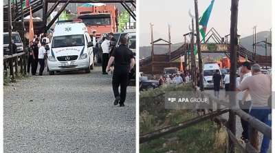 Göygöldə Milli Yaylaq Festivalında səhnə uçub, xəsarət alanlar var