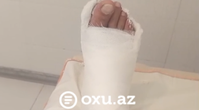 Sabunçu xəstəxanasında BİABIRÇILIQ: "Dedilər ki, gipsi və binti özün al" - VİDEO