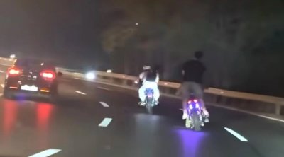 Bakıda avtoxuliqanlıq edən moped sürücüsü həbs edildi &ndash; FOTO