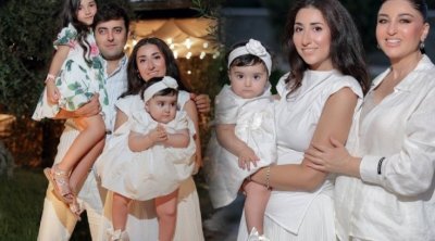 Dilarə Əliyeva nəvəsinə ad günü etdi -Fotolar