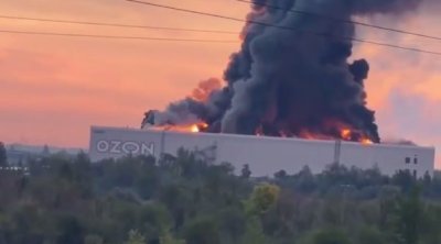 Ukraynadan İLK &ndash; Bu dəfə &ldquo;Ozon&rdquo;un logistika mərkəzini vurdular &ndash; VİDEO