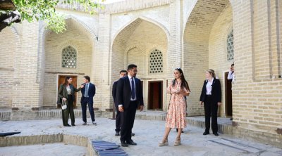 Leyla Əliyeva Buxara Biennalesində - FOTO/VİDEO